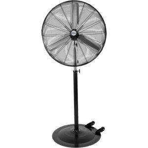 Non-Oscillating Pedestal Fan with Casters