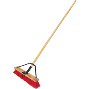 Push Broom with Braced Handle