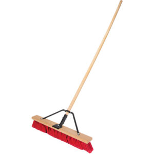Push Broom with Braced Handle