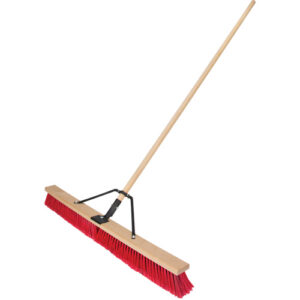 Push Broom with Braced Handle