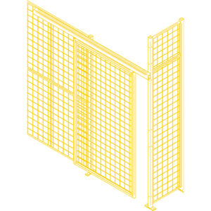 Wire Mesh Partition Components - Sliding Doors