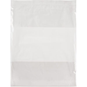 White Block Poly Bags
