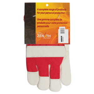 Red & White Premium Winter-Lined Fitters Gloves