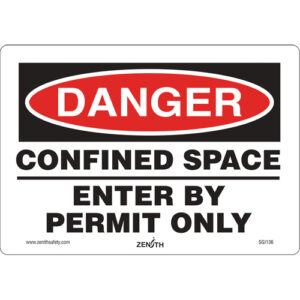 Danger Confined Space Safety Sign
