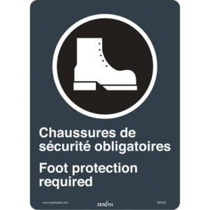 Chaussures de Sécurité / Foot Protection CSA Standard Safety Sign