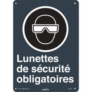 Lunettes de sécurité CSA Standard Safety Sign