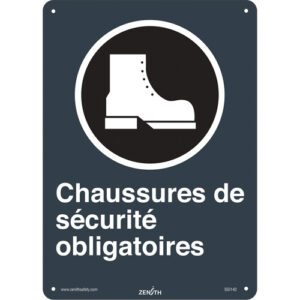 Chaussures de sécurité CSA Standard Safety Sign