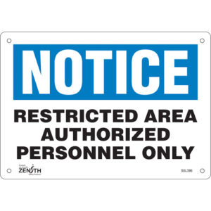 ""Authorized Personnel Only"" Sign
