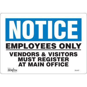 ""Employees Only"" Sign
