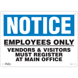 ""Employees Only"" Sign