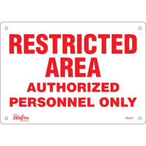 ""Authorized Personnel Only"" Sign