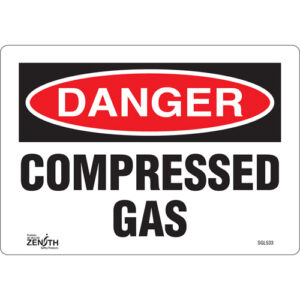 ""Compressed Gas"" Sign