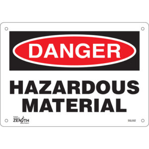 ""Hazardous Material"" Sign