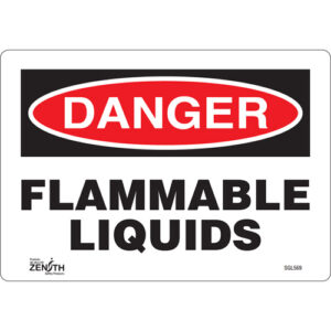 ""Flammable Liquids"" Sign