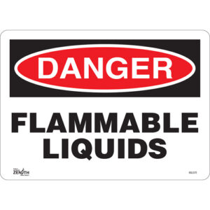 ""Flammable Liquids"" Sign