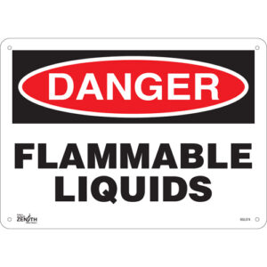 ""Flammable Liquids"" Sign