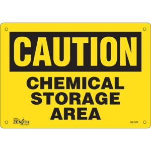 ""Chemical Storage Area"" Sign