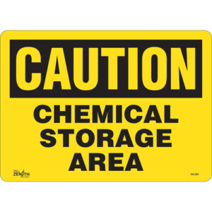 ""Chemical Storage Area"" Sign