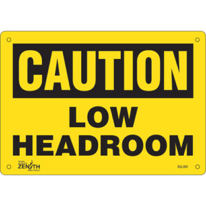 ""Low Headroom"" Sign