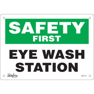 ""Eye Wash Station"" Sign