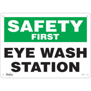 ""Eye Wash Station"" Sign