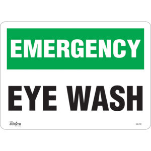 ""Eye Wash"" Sign