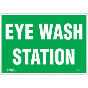 ""Eye Wash Station"" Sign