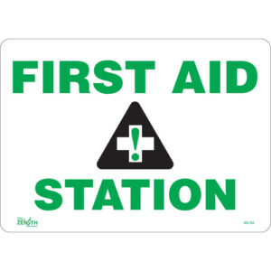 ""First Aid Station"" Sign