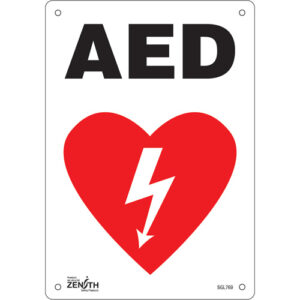 ""AED"" Sign