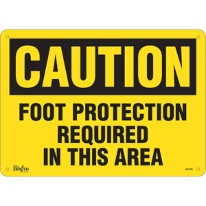 ""Foot Protection Required"" Sign