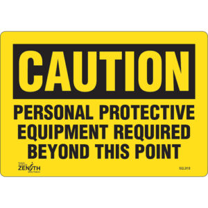 ""Personal Protective Equipment Required"" Sign
