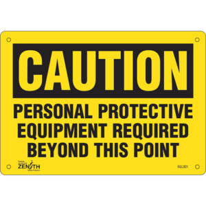 ""Personal Protective Equipment Required"" Sign