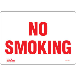 ""No Smoking"" Sign