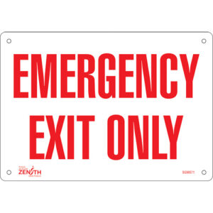 ""Emergency Exit"" Sign
