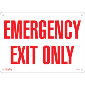 ""Emergency Exit"" Sign