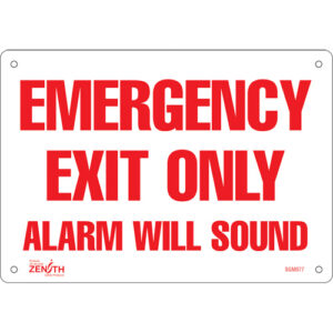""Emergency Exit Only"" Sign