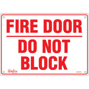 ""Fire Door"" Sign