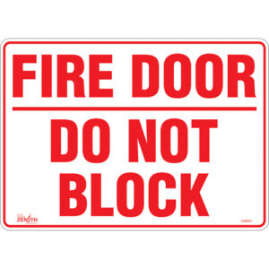 ""Fire Door"" Sign