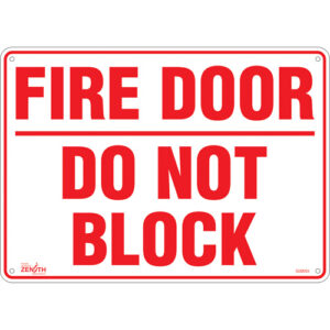 ""Fire Door"" Sign