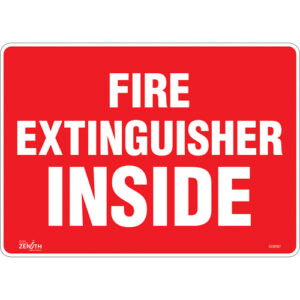 ""Fire Extinguisher Inside"" Sign