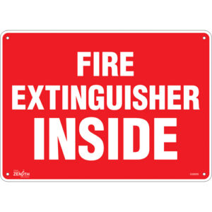 ""Fire Extinguisher Inside"" Sign
