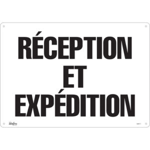 ""Réception et Expédition"" Sign