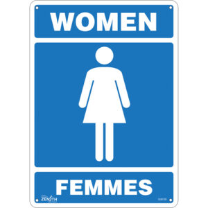 ""Women - Femmes"" Sign