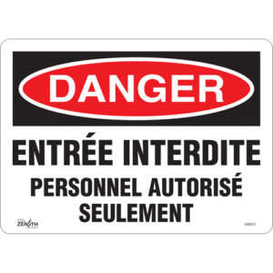 ""Personnel Autorisé Seulement"" Sign