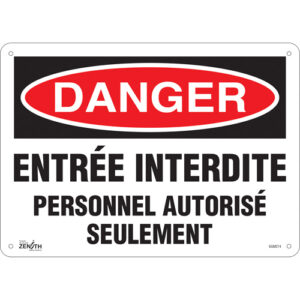""Personnel Autorisé Seulement"" Sign