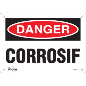 ""Corrosif"" Sign