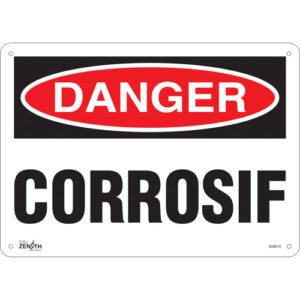 ""Corrosif"" Sign