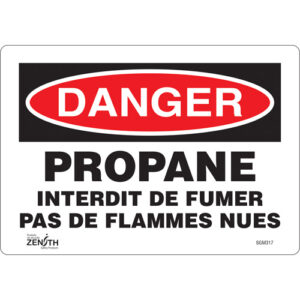 ""Propane - Interdit De Fumer"" Sign