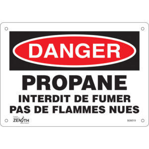 ""Propane - Interdit De Fumer"" Sign