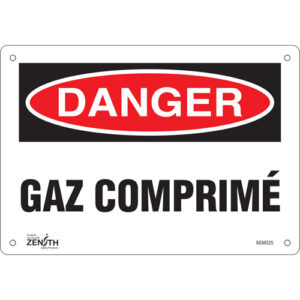 ""Gaz Comprimé"" Sign